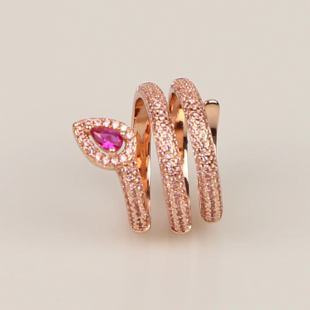 brass ring size 7 pink cz (2)