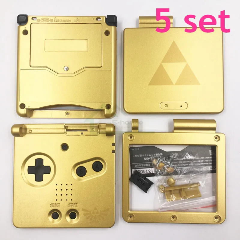 

5 Set Shell Housing Cover Case Replacement for GBA SP Game Console Zelda Limited Edition Case Cover