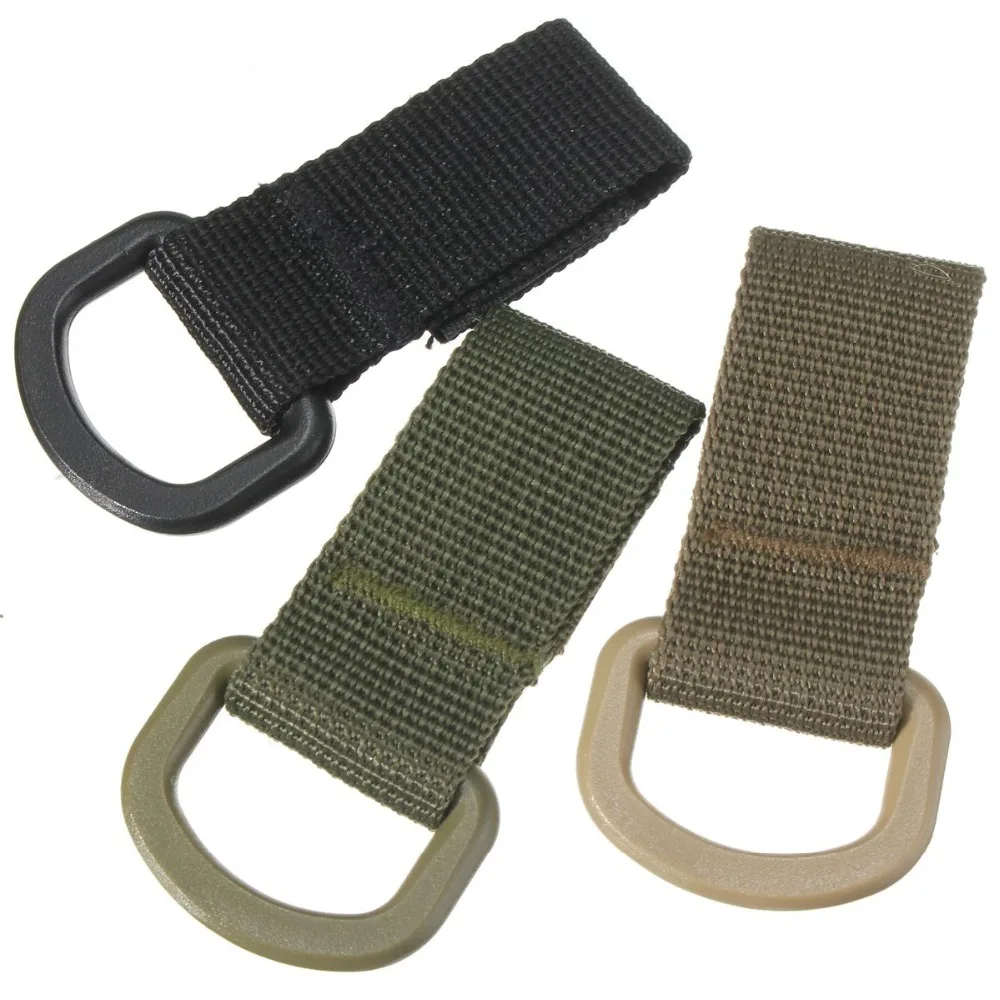

Backpack Military Quickdraw Carabiner molle Camp Hike Outdoor Webdom web hanging buckle tool attach Nylon Clip Webbing Tactical