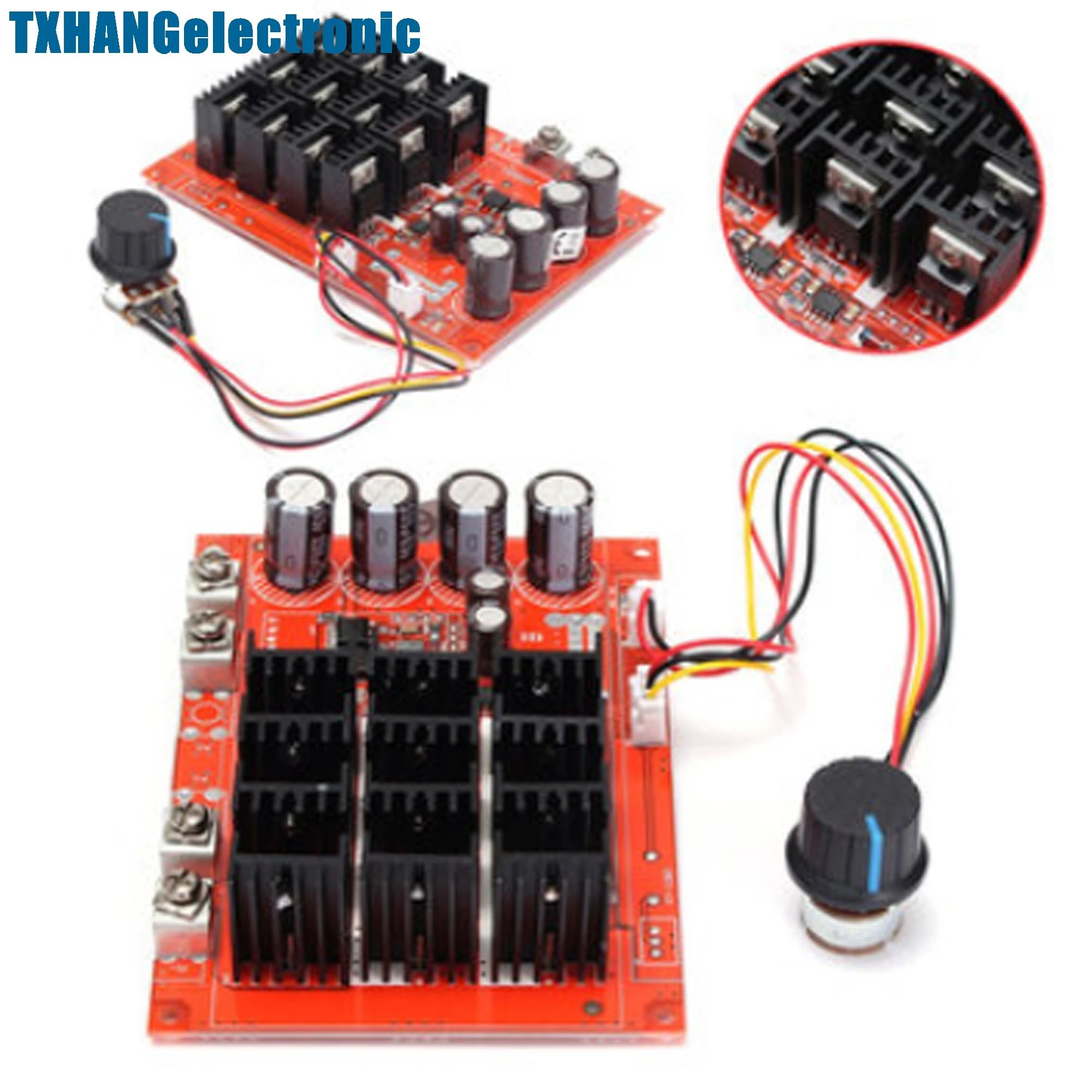 

DC 10-50V 60A Motor Speed Control PWM HHO RC Controller 12V 24V 48V 3000W