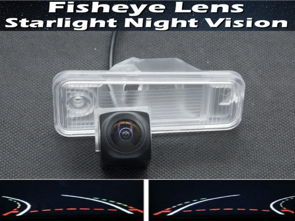 

For Hyundai Santa Fe IX45 XL 2013 2014 2015 Fisheye Lens Trajectory Tracks 1080P Car Rear view Camera Waterproof Reverse Camera