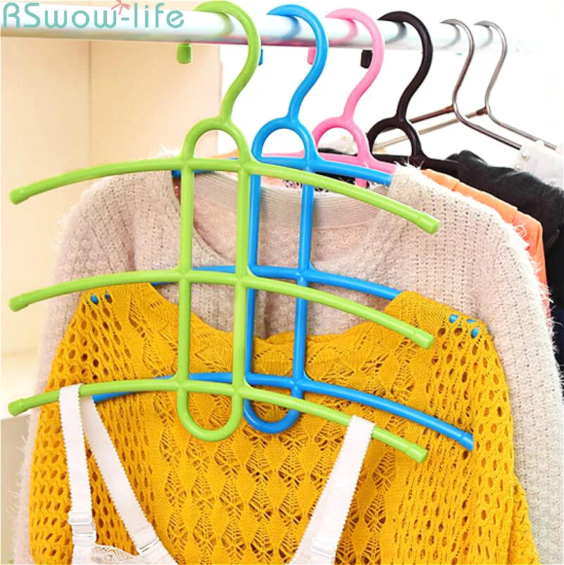 

Creative Multi-Functional Hanger Plastic Fishbone Multi-Layer Airing Hanger Anti-Skid Hanger Trousers Hanger PP Portable Tools