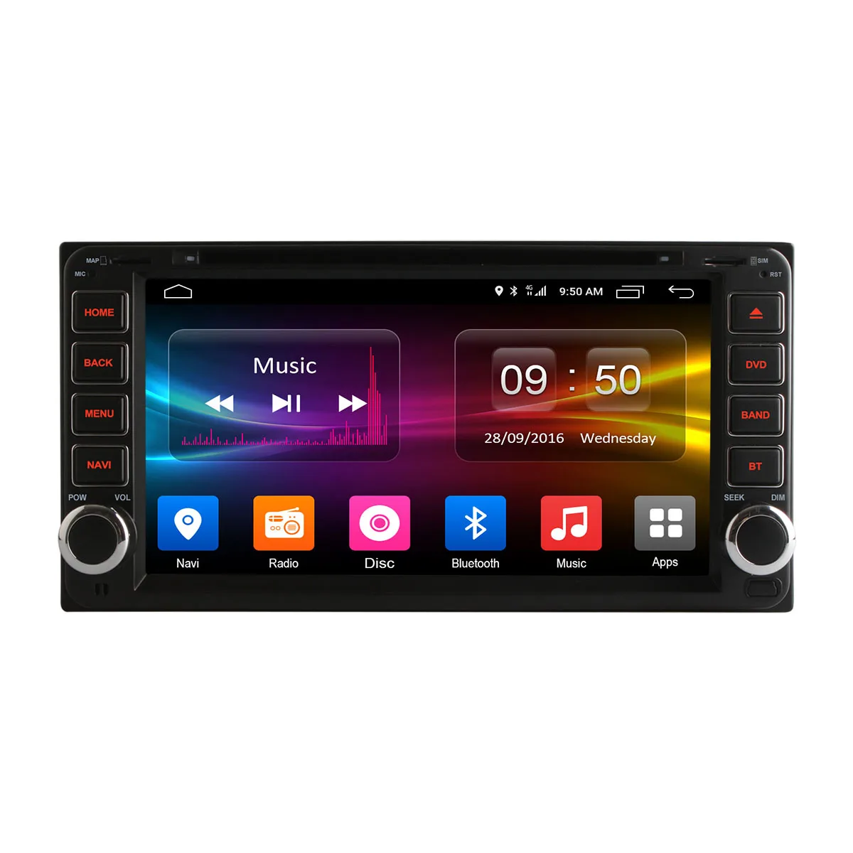 Flash Deal Octa 8 Core 2G RAM Android 6.0 Car dvd gps for Toyota Yaris Vios Hilux Land Cruiser 4500 100 Limo Vits Camry Corolla Prado RAV4 2