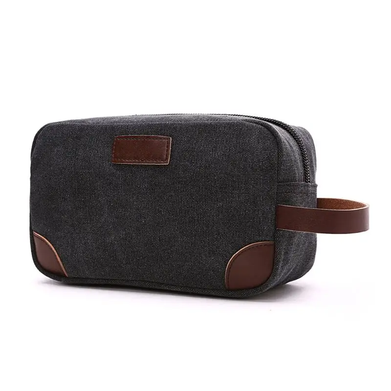Buy Men Canvas Travel Cosmetic Bag Fashion Multi