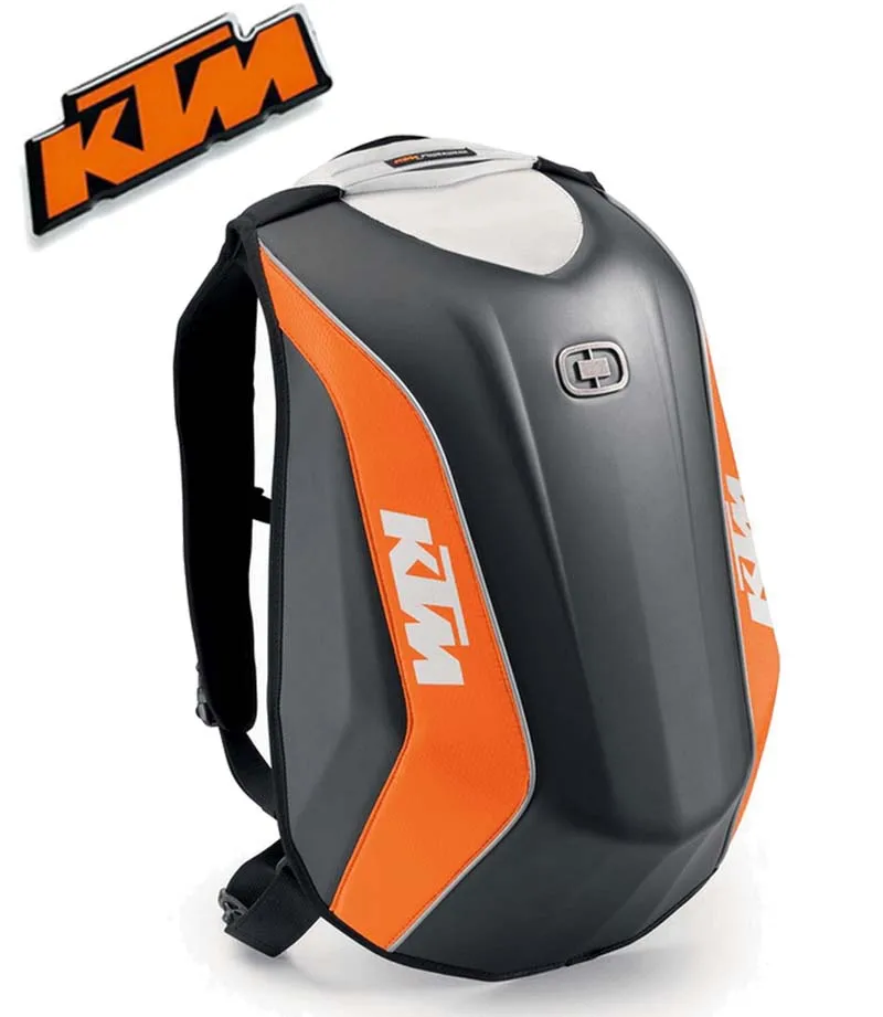 2016 NEW FASHION locomotive bags KTM Moto Racing Backpack Hard shell motorbike backpacks NO DRAG BAG