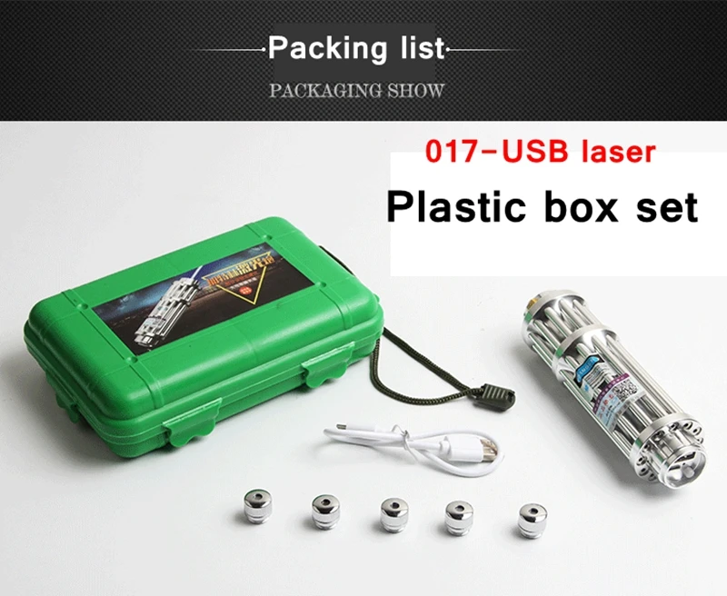 [Readstar] 2017 أسلوب 017-USB عالية الليزر الأزرق مؤشر الليزر الليزر القلم usb شحن البلاستيك مربع مجموعة تشمل البطارية شاحن