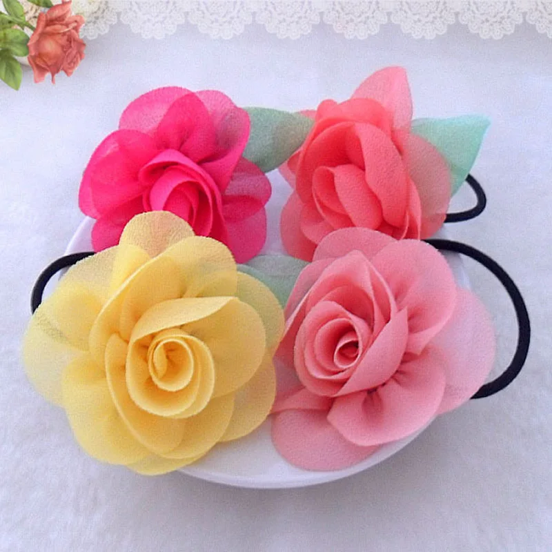 

Fashion Girls Kids Children Lovely Flower Elastic Rubber Band Hair Rope Hair Band Headwear Hair Accessories