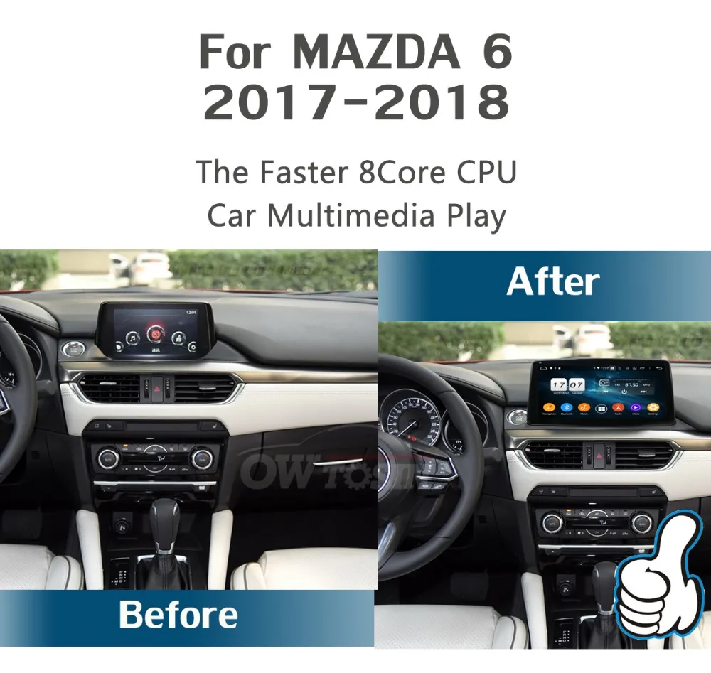 10,2" ips Android 9,0 8 ядерный 4G+ 64G Автомобильный мультимедийный радио gps для Mazda 6 Atenza dzda6 DSP CarPlay Parrot BT