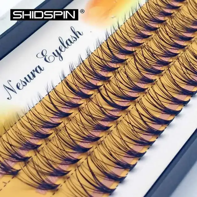False Eyelashes 60 Pieces 0.07 Thickness Hair C Curl Eyelash Extension 8 10 12mm False Strip