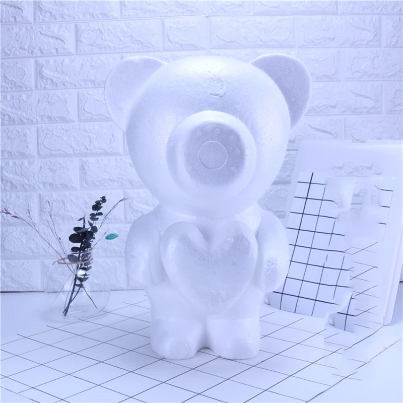 JAROWN Rose Flower Bear Mould DIY Handmade Foam Hug Bear Valentine's Birthday Gift Puppy Heart Shaped Home Wedding Decoration (3)