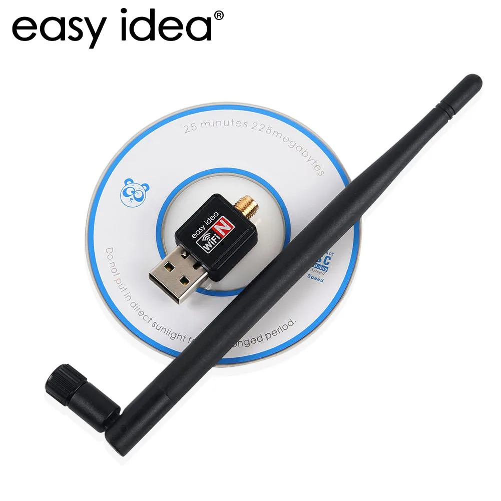 150 Мбит/с USB WiFi адаптер 2.4 ГГц 5dbi Wi Fi Телевизионные антенны 802.11b/G/N Мини Wi-Fi Dongle