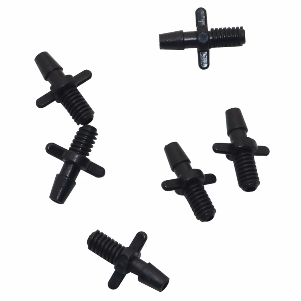 Barbed Connectors Hose Connector Pipe Connector Water Pipe Connector Garden Water Connector 100 pcs 3 / 5mm Standard Screw Thread Double Barbed Connector connections Splitter hose connections to a water pipe