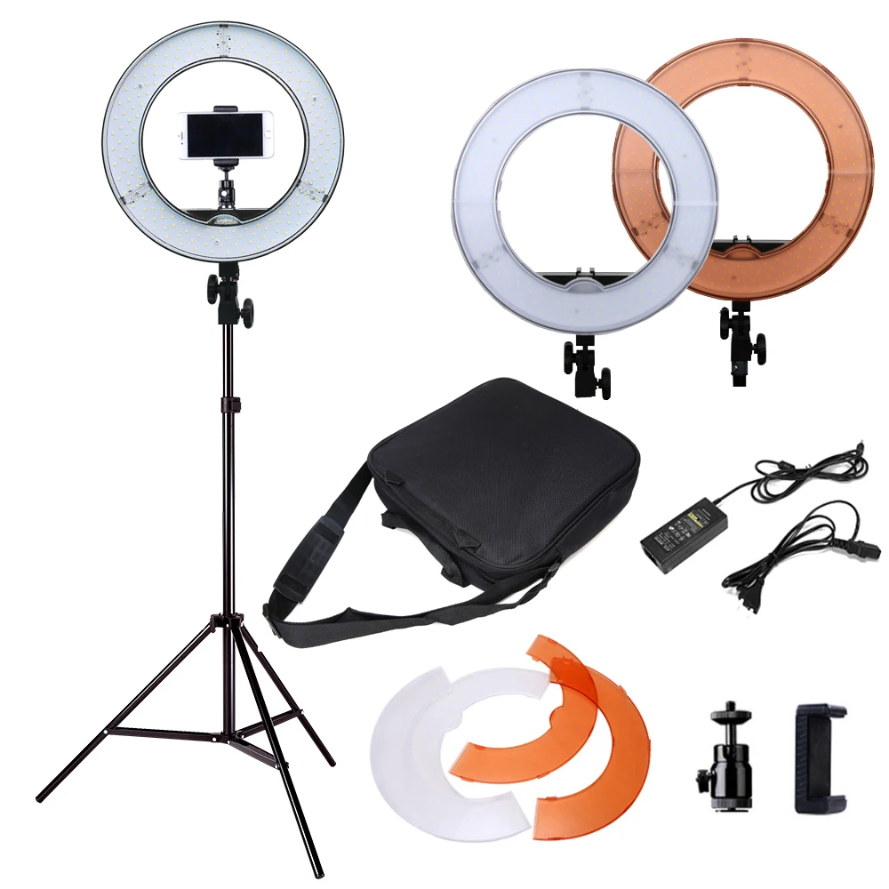 bilder für 36 Watt Digitale Fotostudio Ring Licht 5500 Karat Mit 180 STÜCKE LED Kamera Foto Dimmbare led-beleuchtung Mit Stativ bilder für 36 Watt Digitale Fotostudio Ring Licht 5500 Karat Mit 180 STÜCKE LED Kamera Foto Dimmbare led-beleuchtung Mit Stativ