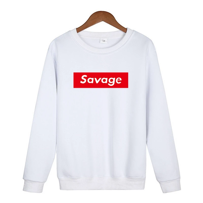 

2018 New 21 Savage Hoodies Man Parody No Heart X Savage Letter Print Hoodie Sweatshirt Hip Hop Hooded Long Sleeves Hoody