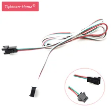 5 шт. 3pin JST Удлинительный кабель, 0,5 м 1 м мужской женский, один конец с штекерным разъемом, другой конец с гнездовым разъемом для светодиодной ленты