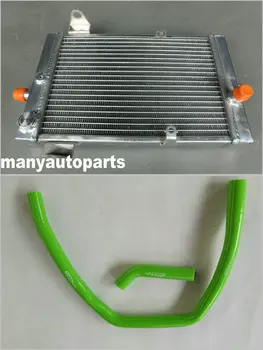 

Aluminum RADIATOR with green hose for Kawasaki KFX700 KFX 700 2003-2009 04 05 06 07 08 09