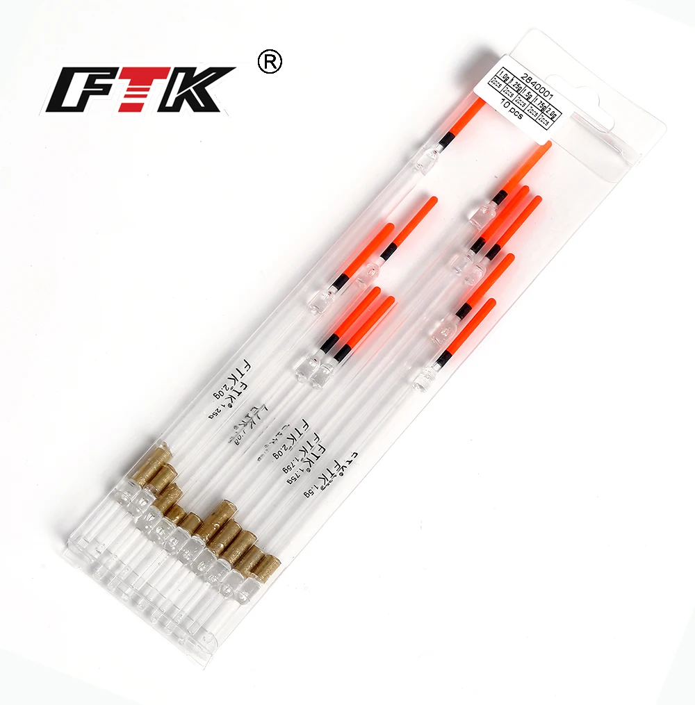 10 шт./лот нейлоновый пластиковый поплавок FTK 1 0 г/1 25 5 75 г/2 г|Рыболовный поплавок| |