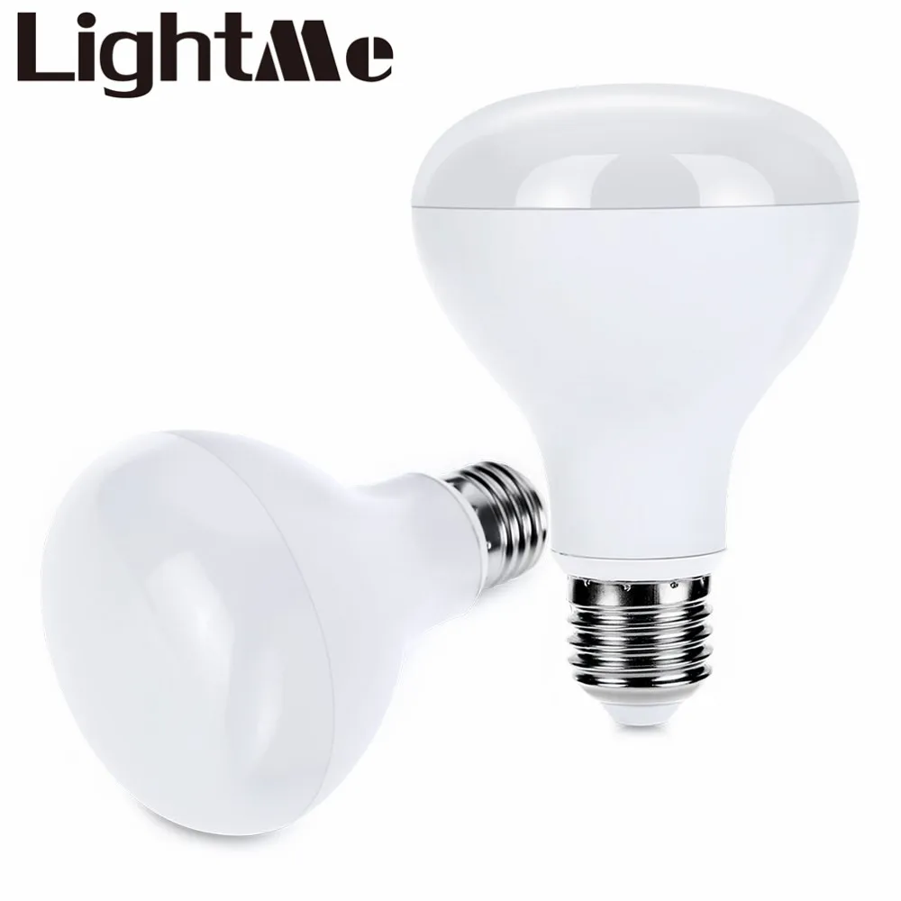 

High Cooling Efficiency Low Consumption And No Radiation Lightme 2pcs E27 R80 9W LED Bulb Light Energy Efficient Lighting