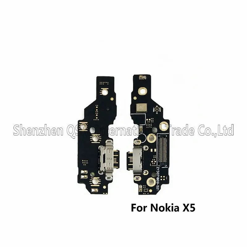 Usb порт для зарядки док-разъем плата для зарядки гибкий кабель с микрофоном для Nokia 3 2 5 6 7 Plus 7 Plus 8X5X6X7 - Цвет: For Nokia X5