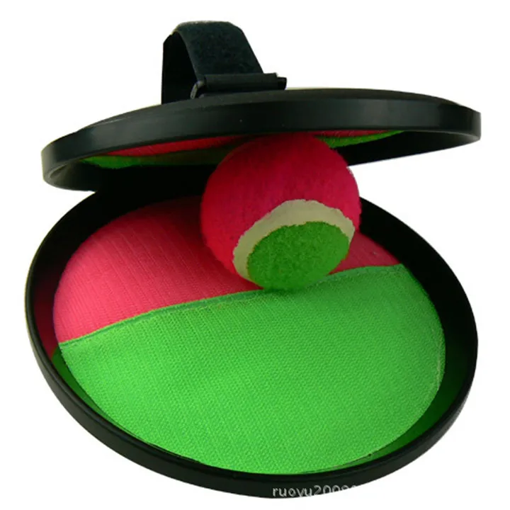 1  8in Parent-Child Interactive Throw Sticky Ball For Children's Day Gift 2Bats1Ball Games Sucker Sticky Ball Party Favors Supplies