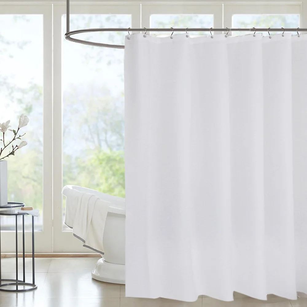 Drop Shipping Solid Color Shower Curtain 180CM Waterproof Bathroom