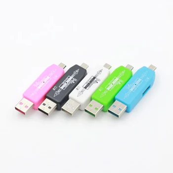 

Etmakit NEW OTG Card Reader USB 2.0 Hub Universal Micro TF Card Reader Adapter Connection Kit For Android Mobile Phone Computer