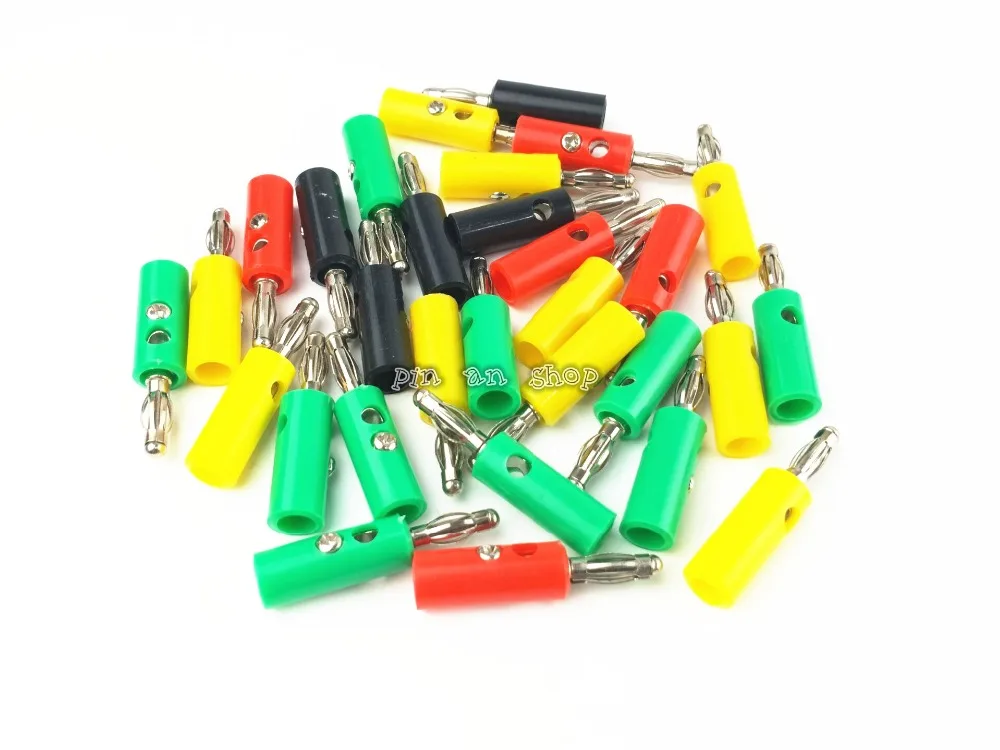 

4mm Banana Plug Connector Jack Screw-type Banana Head Black and Red Color