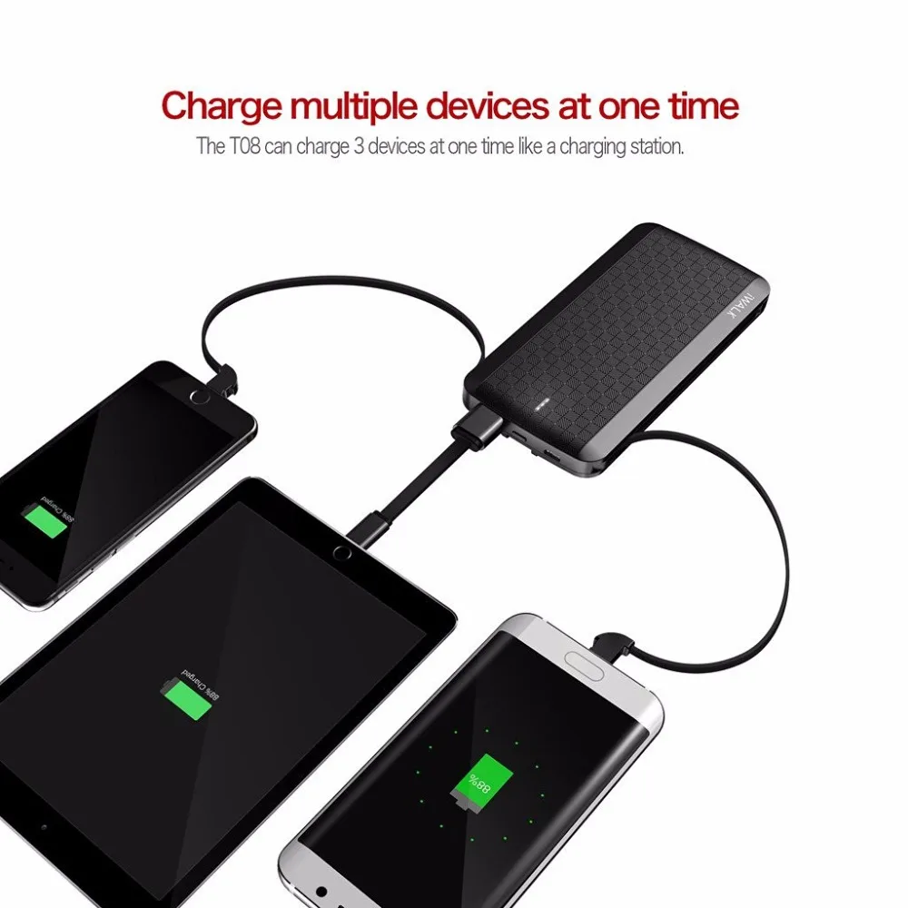  iWalk 8000MAH Power Bank 8000 MAH SLIM POWERBANK 5V 2.4A 1A for iPhone 5 Charge 350% 1 Year Warranty 