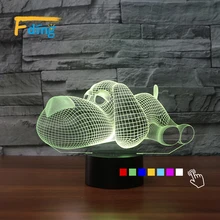 Новейшая 3D Новинка свет лампада led Настольная лампа с собакой 3D Bulbing свет мультфильм лава лампа цветной ночник для Декор для детской спальни