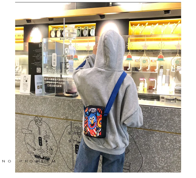 Menghuo Ins Super Popular Women Canvas Shoulder Bags Cute Small Mobile Phone Bags for Girls Boys hip hop chic Hand Pouch Bolsos_18
