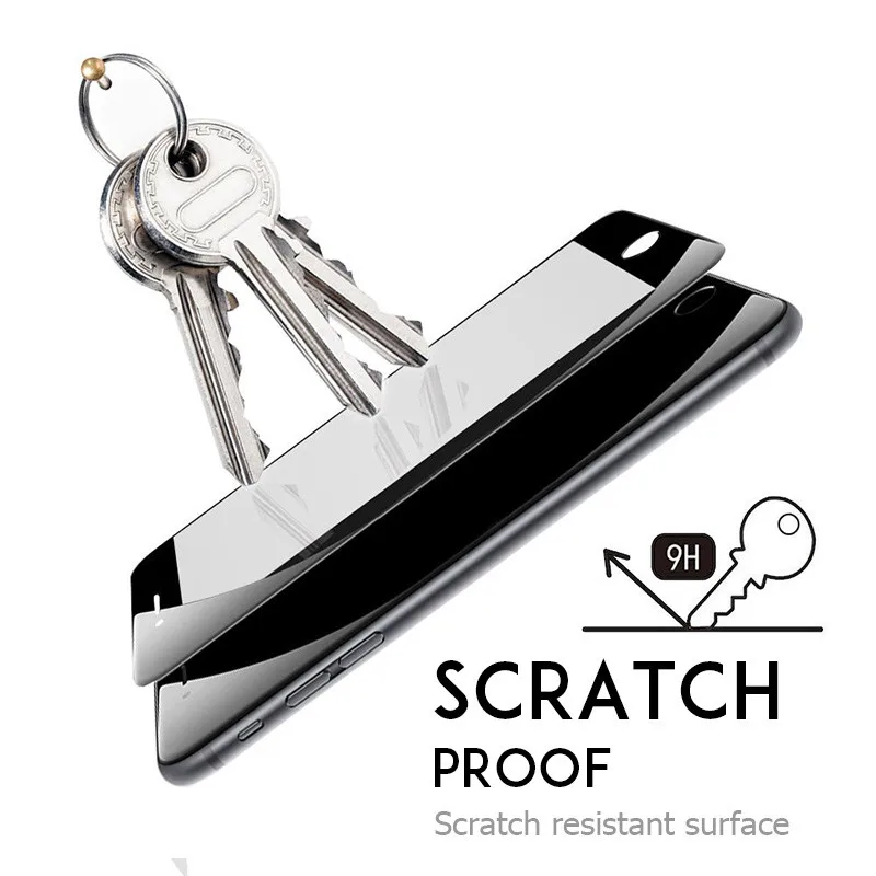 For-iphone-X-9H-Colorful-Full-Cover-Tempered-Glasses-For-iPhone-X-5-SE-5C-5S877