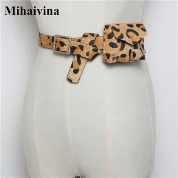 

Mihaivina Vintage Women Waist Bag Fanny Pack Leopard Waist Pack Mini Pu Leather Belt Bags Purse Female Belt Bum Bag Wholesale