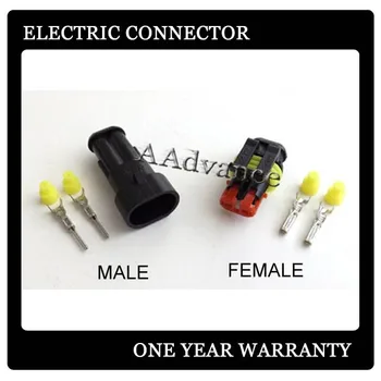 

Automotive AMP Superseal 2 Way Male and Female Connector Kits
