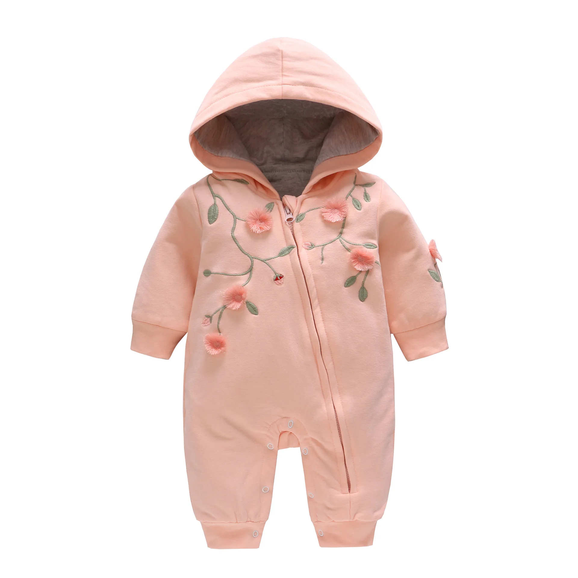 

Baby's Girl Winter Clothes Princess Cotton-padded Thicker Newborn Infants Aged 0-1 To 12 Years Going Out with Caps Clothes