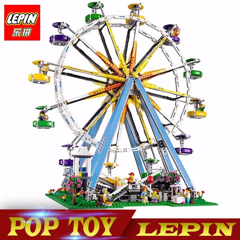 

New Lepin 15012 City Expert Ferris Wheel Model Building Assembling Block Bricks Compatible with legoed 10247 Educational Toy