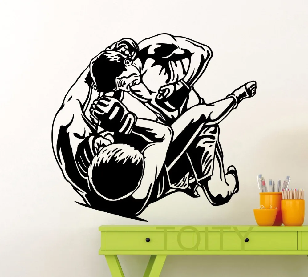 

MMA UFC Fighters Wall Sticker Extreme Fight Sport Martial Arts Vinyl Decal Home Room Interior Decor Club Dorm Studio Mural