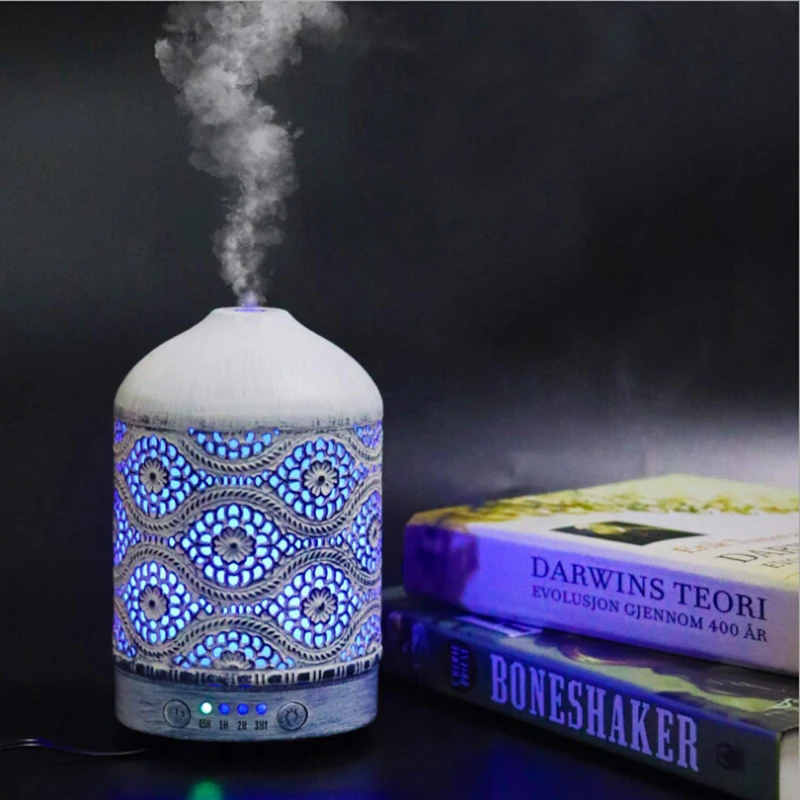 

100ML AC Humidifier Aroma Essential Oil Diffuser Electric Air Purifier 7 Colors LED Lights Mist Maker Atomizer For Home Office