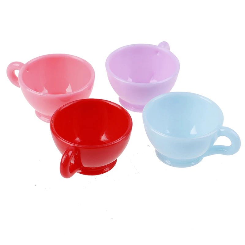 

2019 New Kawaii Cups For Miniature Dollhouse Coffee Cup Kitchen Room Food Drink Home Tableware Decors Random Color