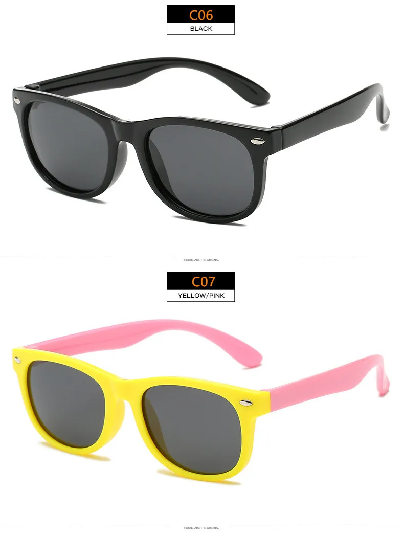 Бренд ногтей Силиконовый программное обеспечение для безопасности поляризованные солнцезащитные очки «кошачий глаз» детские солнцезащитные очки Для мужчин Детские и подростковые очки модные UV400 De Sol