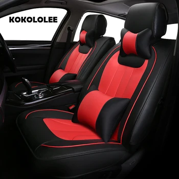 

KOKOLOLEE pu leather car seat cover for Toyota Volkswagen Fiat Hyundai Chery BYD car accessories auto styling Automobiles covers