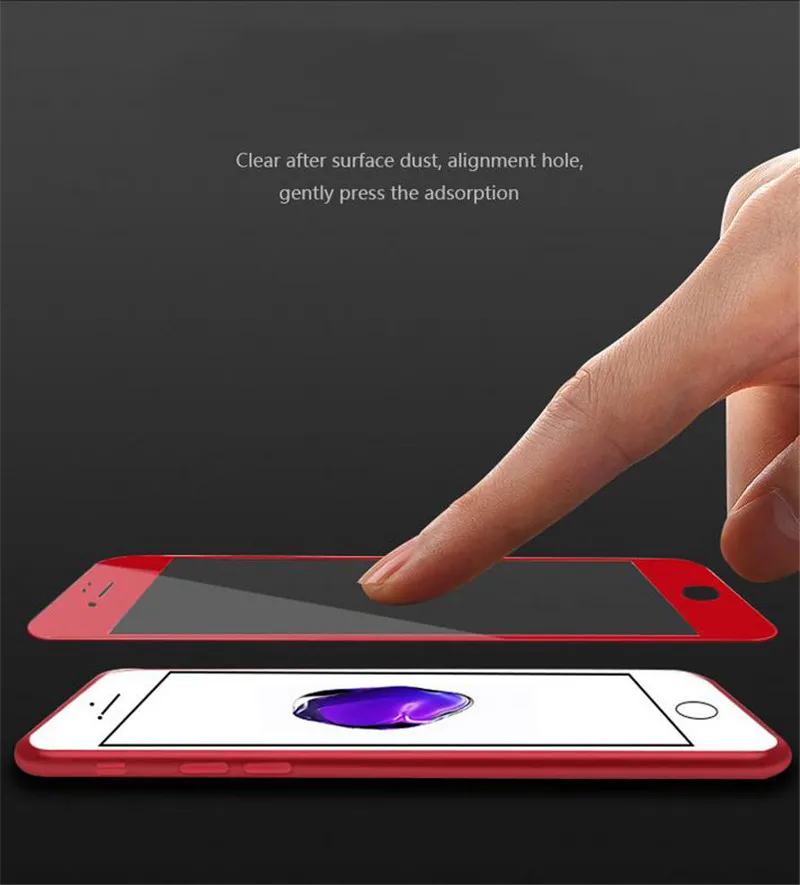 Новые 5D полное покрытие закаленное Стекло для iPhone 6 6S 7 Plus изогнутый край Экран защитная пленка 6 6 S 4,7 ''5,5'' крышка