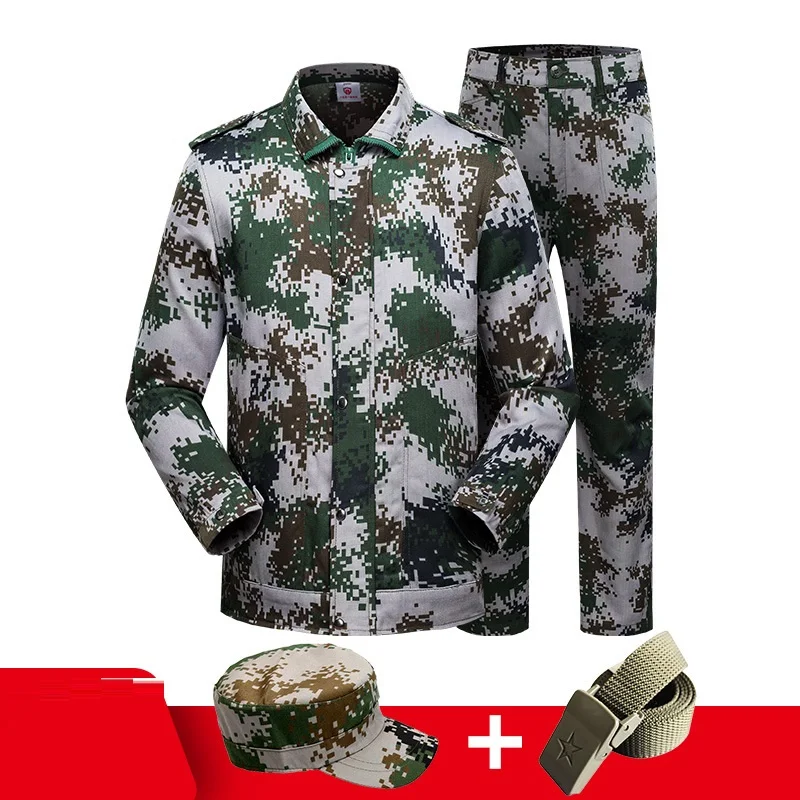 

Army clothing workwear unisex Military Training clothes set Factory uniform Wear-resistant Repairman camouflage workshop suits