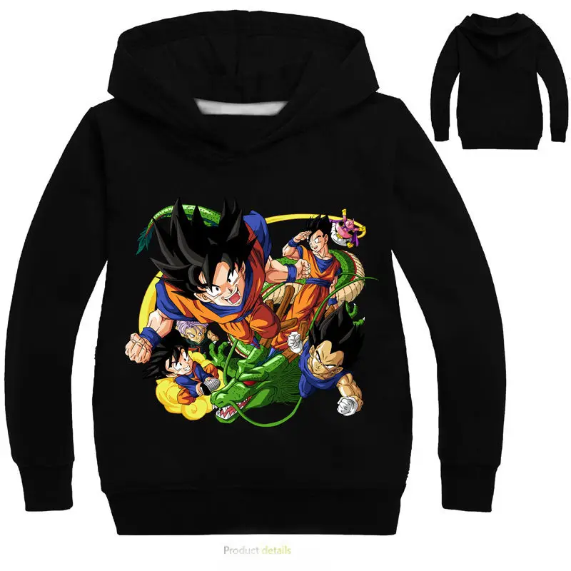 Hot Anime Dragon Ball Kids Hoodies For Baby Boys Hooded Clothes Goku
