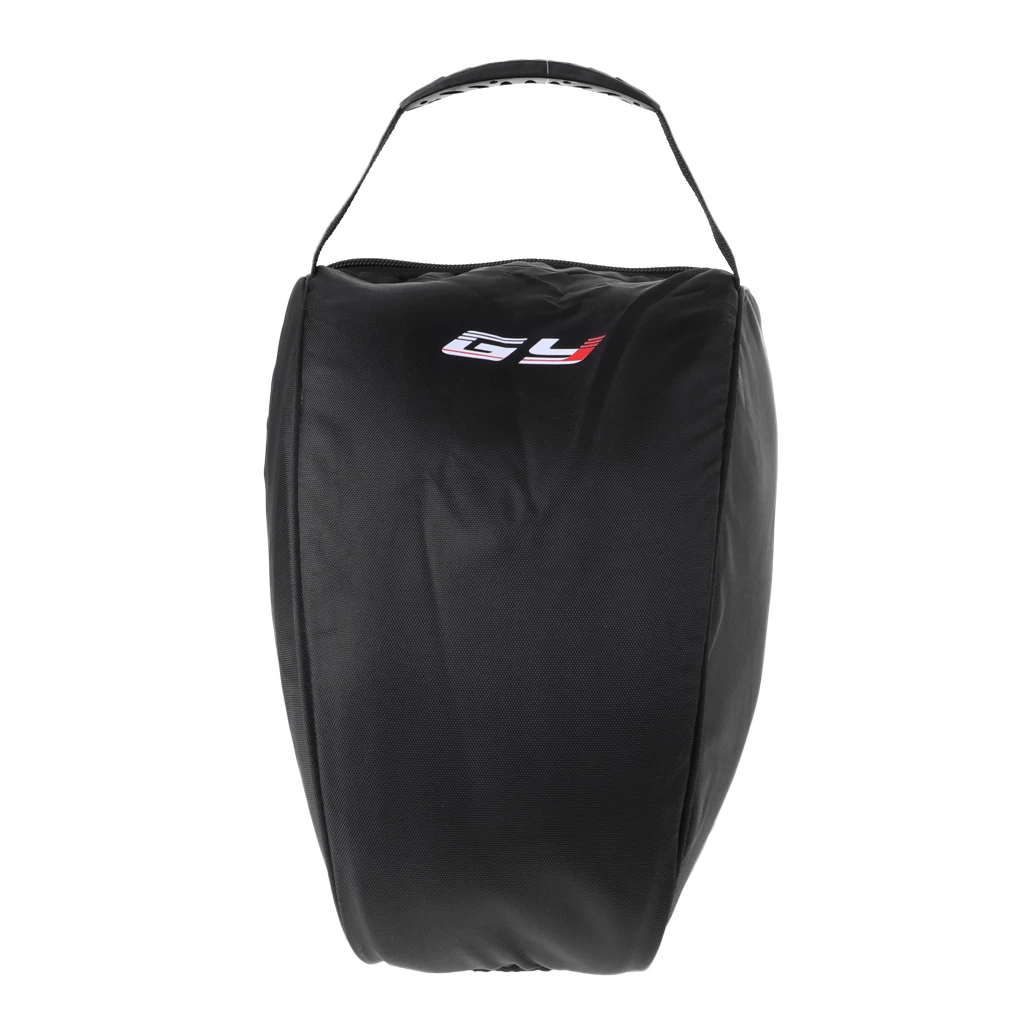 Ice Hockey Player Goalie Helmet Padded Bag Heavy Duty Zipper Carrier Equipment Storage Bag with Hand Strap Black