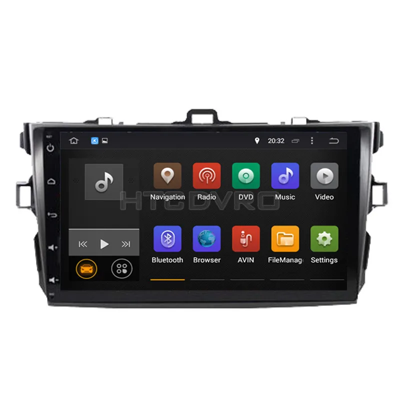 Sale YMODVHT 9inch Octa Core 4GB+32GB Android 9.0 Car DVD Player for Toyota Corolla 2007-2010 2011 2012 Radio Stereo GPS Navigation 0