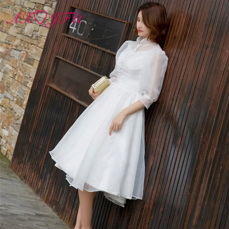 AXJFU роскошное белое кружевное вечернее платье принцессы, винтажное пляжное вечернее платье с большим бантом, настоящая фотография
