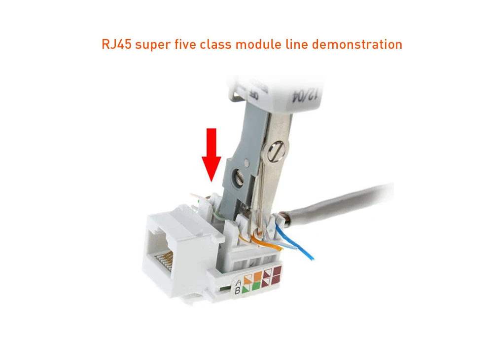 10 шт. красный Krone Lsa-plus телекоммуникационный телефонный кабель RJ11 RJ45 перфоратор сеть набор инструментов Профессиональный