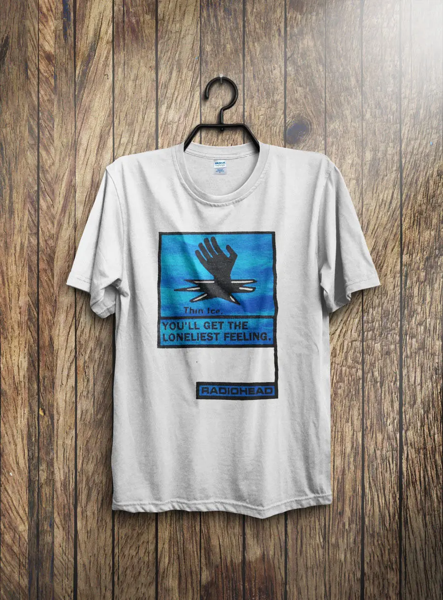 Vendimia Radiohead hielo fino Promo camiseta rara OK Computer 1990 s todo Nuevo 2018 algodón de manga corta t-shirt
