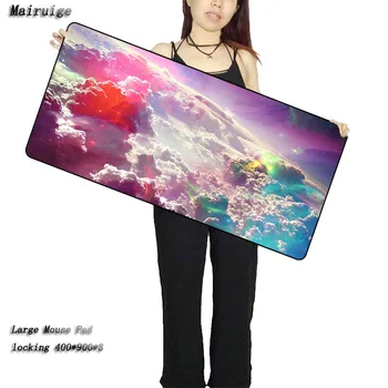 

Mairuige Sky Light Cloud Large Gaming Mouse Pad Lock Edge Mouse Mat Keyboard Pad Mousepad for Laptop Computer Notebook Desk Mat