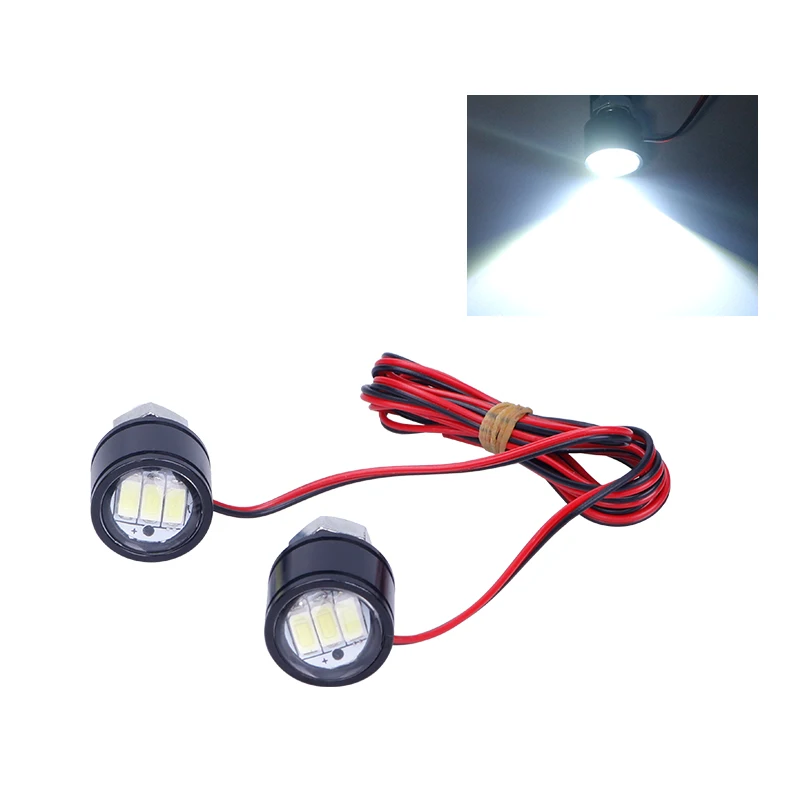 HLXG led moto рукоятка фары прожектор Белый 5630SMD 3 светодиодные противотуманные rcycle